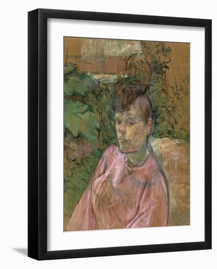 Woman in the Garden of Monsieur Forest, 1889-1891-Henri de Toulouse-Lautrec-Framed Giclee Print