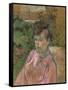 Woman in the Garden of Monsieur Forest, 1889-1891-Henri de Toulouse-Lautrec-Framed Stretched Canvas