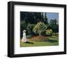 Woman in the Garden, Sainte-Adresse, 1867-Claude Monet-Framed Giclee Print