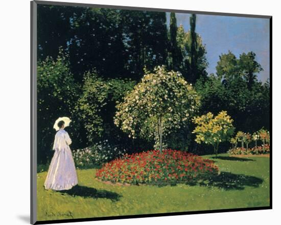 Woman in the Garden, Sainte-Adresse, 1867-Claude Monet-Mounted Giclee Print