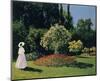 Woman in the Garden, Sainte-Adresse, 1867-Claude Monet-Mounted Giclee Print