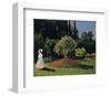 Woman in the Garden, Sainte-Adresse, 1867-Claude Monet-Framed Art Print