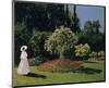 Woman in the Garden, Sainte-Adresse, 1867-Claude Monet-Mounted Art Print