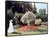 Woman in the Garden, Sainte Adresse, 1867-Claude Monet-Framed Stretched Canvas