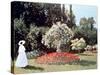 Woman in the Garden, Sainte Adresse, 1867-Claude Monet-Stretched Canvas