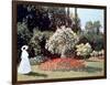 Woman in the Garden, Sainte Adresse, 1867-Claude Monet-Framed Giclee Print