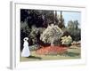 Woman in the Garden, Sainte Adresse, 1867-Claude Monet-Framed Giclee Print