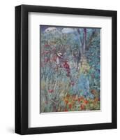 Woman in the Garden-Paula Nightingale-Framed Art Print