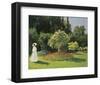 Woman in the Garden-Claude Monet-Framed Art Print