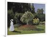 Woman in the Garden-Claude Monet-Framed Art Print