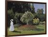 Woman in the Garden-Claude Monet-Framed Art Print