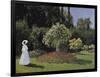 Woman in the Garden-Claude Monet-Framed Art Print