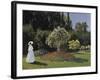 Woman in the Garden-Claude Monet-Framed Art Print