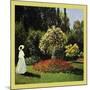 Woman in the Garden-Claude Monet-Mounted Art Print