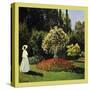 Woman in the Garden-Claude Monet-Stretched Canvas