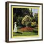 Woman in the Garden-Claude Monet-Framed Art Print