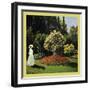 Woman in the Garden-Claude Monet-Framed Art Print