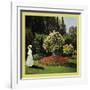 Woman in the Garden-Claude Monet-Framed Art Print