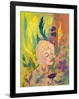 Woman in the Garden-Robin Maria-Framed Art Print