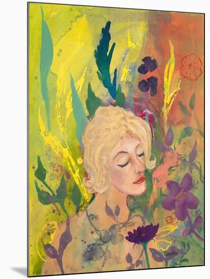 Woman in the Garden-Robin Maria-Mounted Art Print