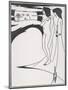 Woman in the Moon-Aubrey Beardsley-Mounted Premium Giclee Print