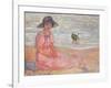 Woman in the Pink Dress by the Sea; Femme a La Robe Rose Au Bord De La Mer, C.1920-Henri Lebasque-Framed Giclee Print