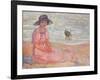 Woman in the Pink Dress by the Sea; Femme a La Robe Rose Au Bord De La Mer, C.1920-Henri Lebasque-Framed Giclee Print