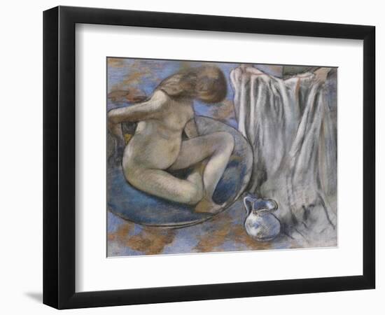 Woman in the Tub, 1884-Edgar Degas-Framed Giclee Print