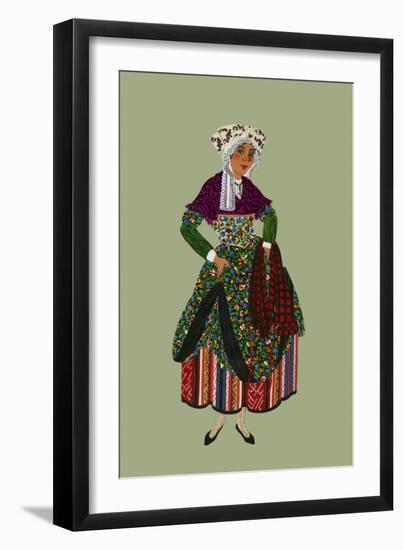 Woman in the Vicinity of D'Issoire-Elizabeth Whitney Moffat-Framed Art Print