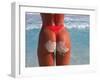 Woman in Thong at Beach with Sandy Bottom-Bill Bachmann-Framed Premium Photographic Print