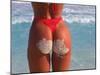 Woman in Thong at Beach with Sandy Bottom-Bill Bachmann-Mounted Premium Photographic Print
