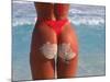 Woman in Thong at Beach with Sandy Bottom-Bill Bachmann-Mounted Photographic Print