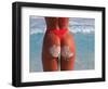 Woman in Thong at Beach with Sandy Bottom-Bill Bachmann-Framed Photographic Print