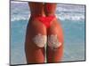 Woman in Thong at Beach with Sandy Bottom-Bill Bachmann-Mounted Photographic Print