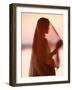 Woman in Traditional Dress, Gadsisar Lake, Jaisalmer, Rajasthan, India-Doug Pearson-Framed Photographic Print