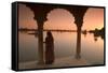 Woman in Traditional Dress, Jaisalmer, Western Rajasthan, India, Asia-Doug Pearson-Framed Stretched Canvas