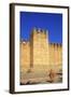 Woman in Traditional Dress with the Old City Wall, Taroudant, Morocco, North Africa, Africa-Neil-Framed Photographic Print