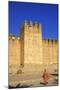 Woman in Traditional Dress with the Old City Wall, Taroudant, Morocco, North Africa, Africa-Neil-Mounted Photographic Print