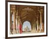 Woman in traditional Sari walking towards Taj Mahal-Pangea Images-Framed Giclee Print