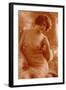 Woman in Transparent Wrap-null-Framed Art Print