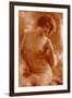 Woman in Transparent Wrap-null-Framed Art Print