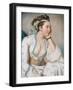 Woman in Turkish Dress, Mid of the 18th C-Jean-Étienne Liotard-Framed Giclee Print