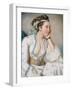 Woman in Turkish Dress, Mid of the 18th C-Jean-Étienne Liotard-Framed Giclee Print