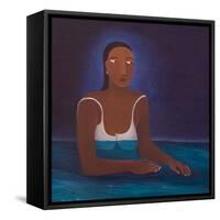 Woman in Water, 2004-Laura James-Framed Stretched Canvas