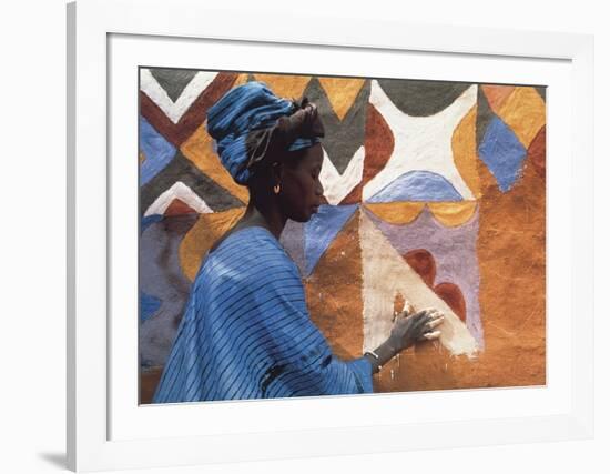 Woman in West Africa-Margaret Courtney-Clarke-Framed Art Print