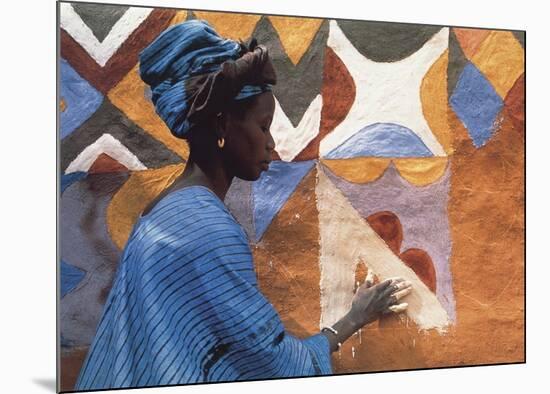 Woman in West Africa-Margaret Courtney-Clarke-Mounted Art Print