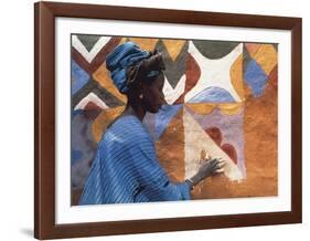 Woman in West Africa-Margaret Courtney-Clarke-Framed Art Print