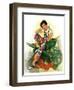 "Woman in Wheelbarrow,"June 20, 1931-Ellen Pyle-Framed Giclee Print