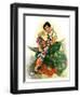 "Woman in Wheelbarrow,"June 20, 1931-Ellen Pyle-Framed Giclee Print