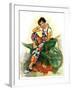 "Woman in Wheelbarrow,"June 20, 1931-Ellen Pyle-Framed Giclee Print